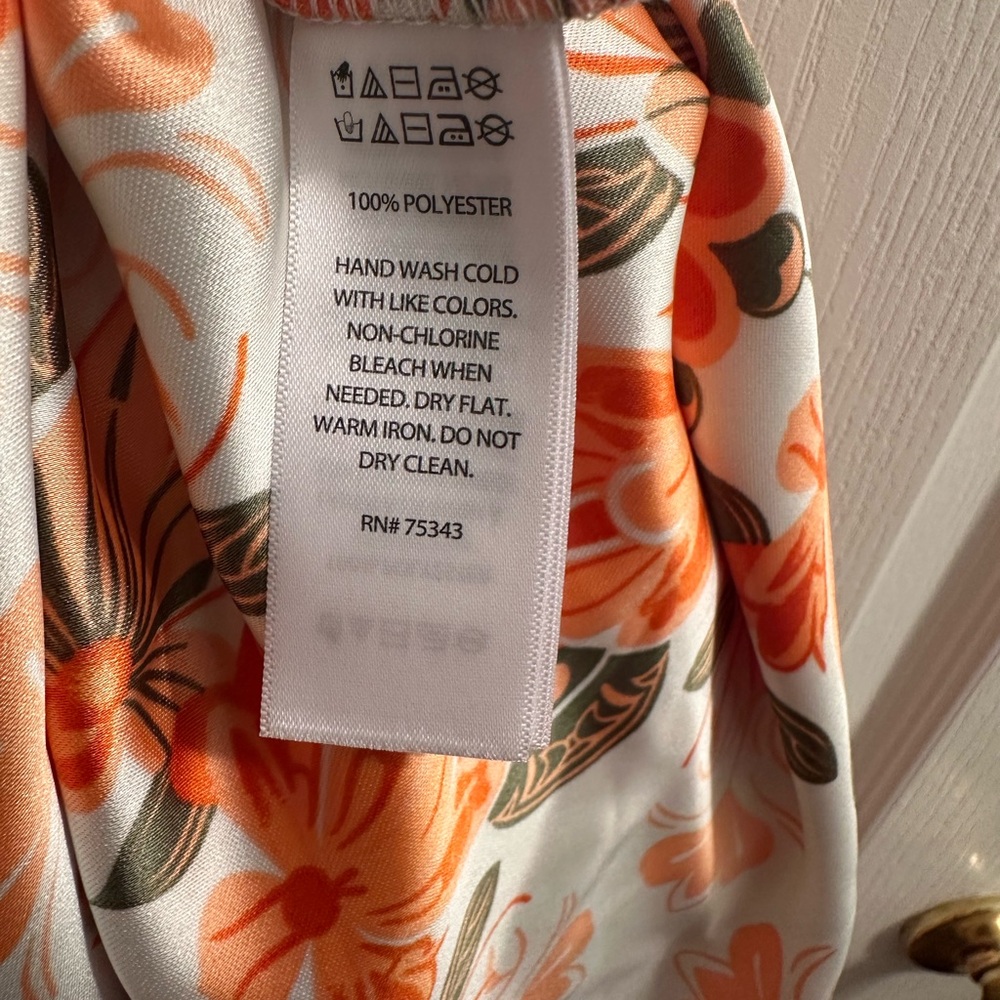 House of Harlow 1960 Orange Floral Cut-out Strappy Maxi Dress. Brand NWT - Picture 11 of 12